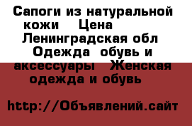 Сапоги из натуральной кожи  › Цена ­ 2 500 - Ленинградская обл. Одежда, обувь и аксессуары » Женская одежда и обувь   